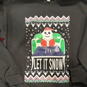 Men's Gray Let It Snow Sweater